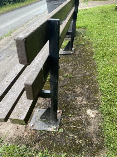 Precept Funded Memorial Bench on Turflands Repaired 