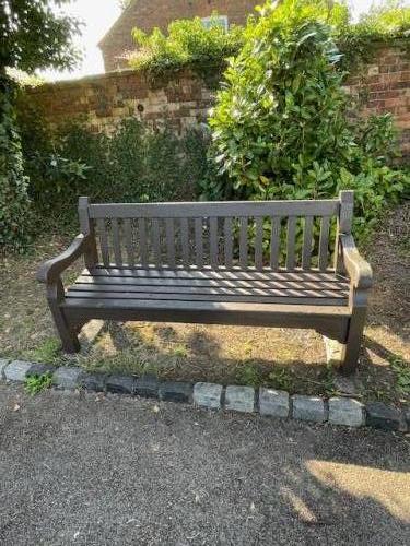 Cemetery Bench After Renovation July 2024 
