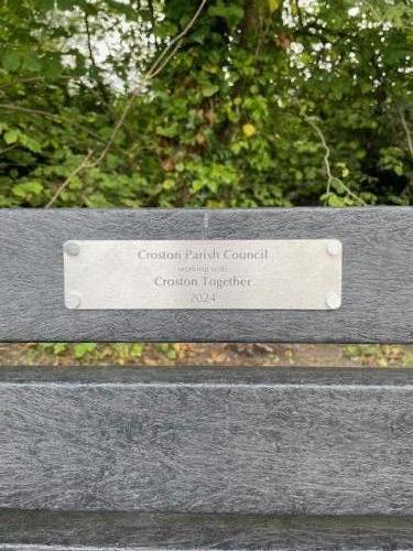 Precept Funded Plaques on New Benches 