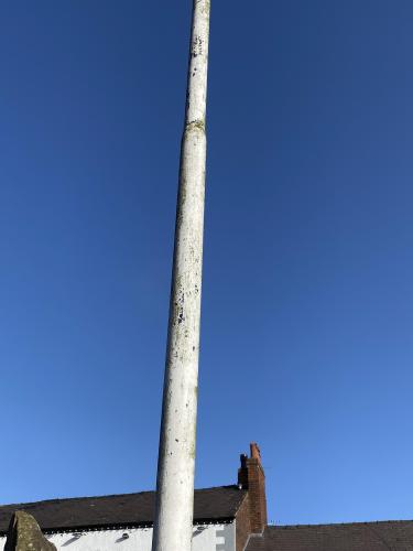 Flagpole, The Green BEFORE renovation July 2024 