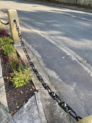 War Memorial Chains AFTER Precept Funded Renovation July 2024 