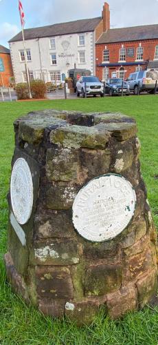 Award Plaques on The Green BEFORE  renovation August 2024