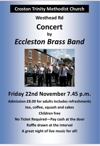 Brass Band Concert Friday 22nd November 2024 