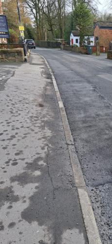 Sorted - Pot Holes , Town Rd ( by Grapes Car Park ) Parish Council reported pot holes on Town Rd that LCC Highways Dept. has fixed . 7th of February, 2024